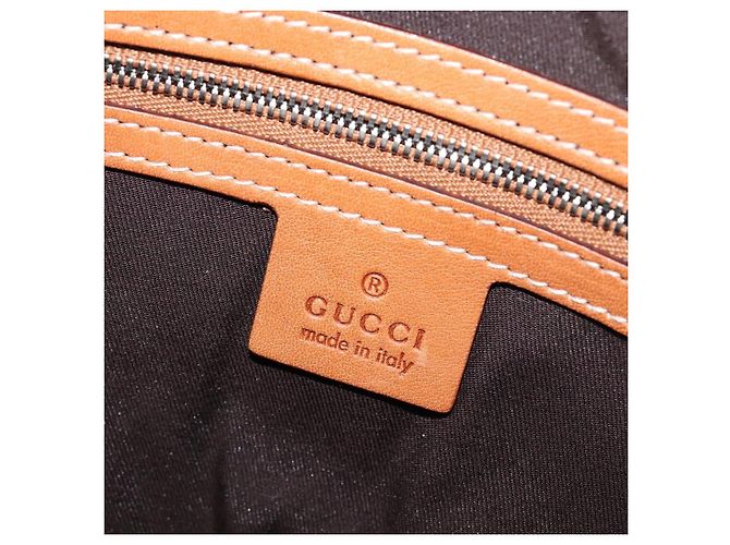 Borsa a tracolla GUCCI Interlocking Canvas Beige Silver 114869 Auth 204577V Argento - vista 20