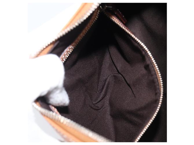 Borsa a tracolla GUCCI Interlocking Canvas Beige Silver 114869 Auth 204577V Argento - vista 24