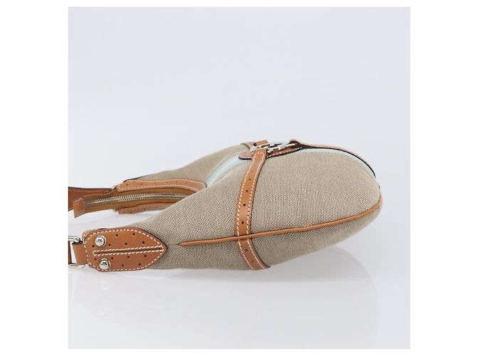 Borsa a tracolla GUCCI Interlocking Canvas Beige Silver 114869 Auth 204577V Argento - vista 4
