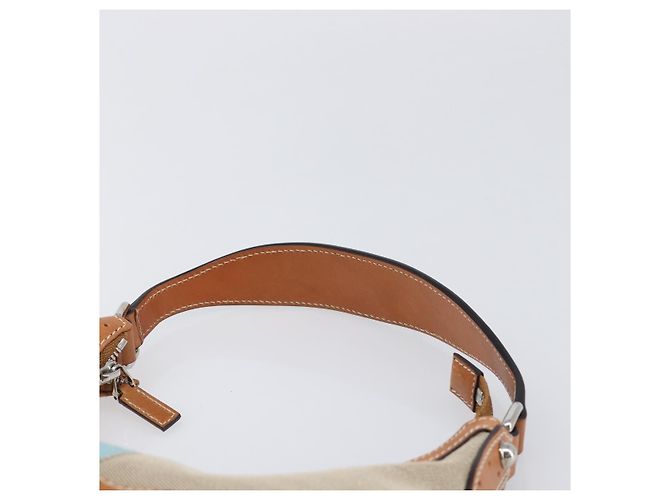 Borsa a tracolla GUCCI Interlocking Canvas Beige Silver 114869 Auth 204577V Argento - vista 8