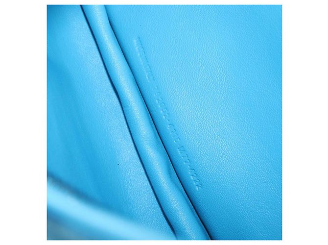 Bolso de hombro BALENCIAGA Satin Blue Silver Auth 203660V Plata Azul - vista 11