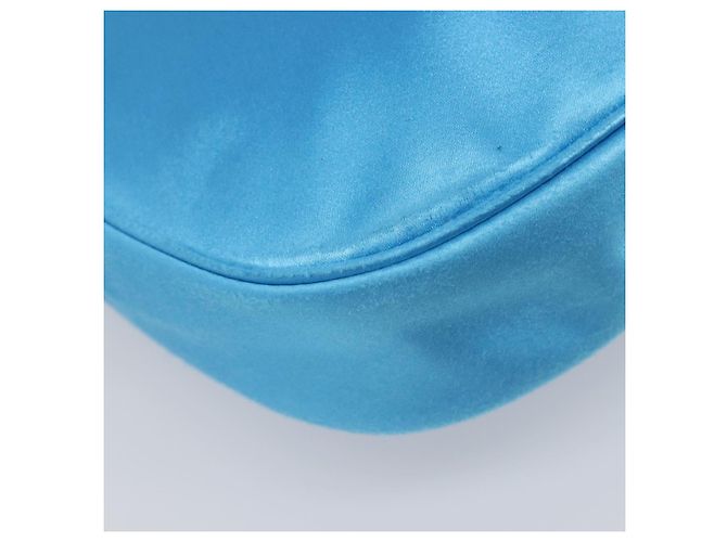 Bolso de hombro BALENCIAGA Satin Blue Silver Auth 203660V Plata Azul - vista 16