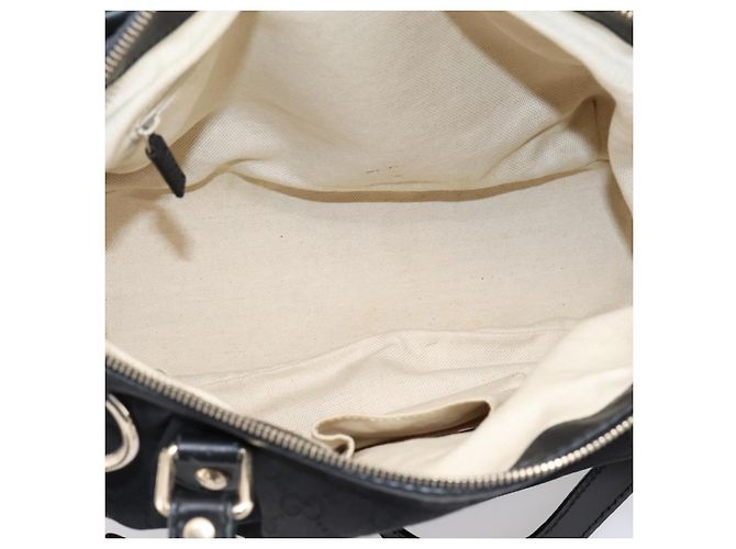 Borsa GUCCI GG Canvas Sukey 2way Nero Oro 247902 Auth 203601A D'oro - vista 11