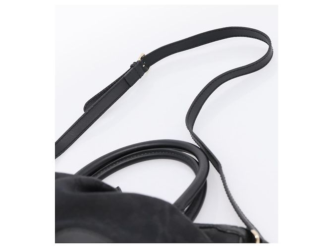 Borsa GUCCI GG Canvas Sukey 2way Nero Oro 247902 Auth 203601A D'oro - vista 15