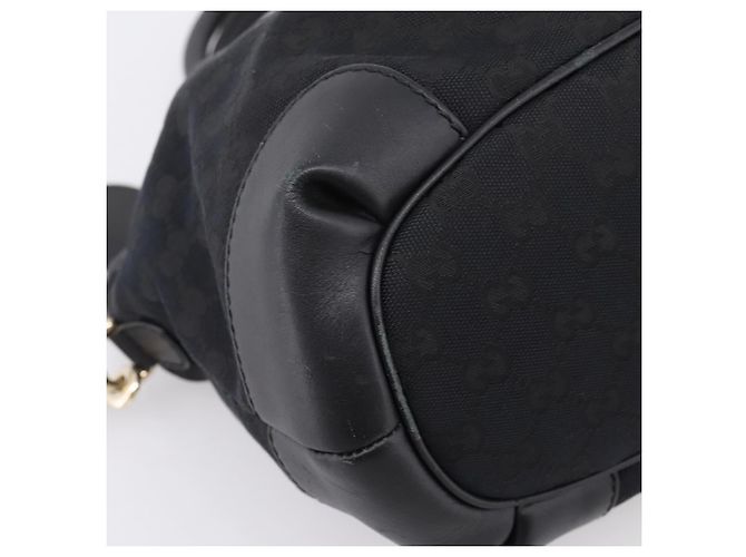 Borsa GUCCI GG Canvas Sukey 2way Nero Oro 247902 Auth 203601A D'oro - vista 17