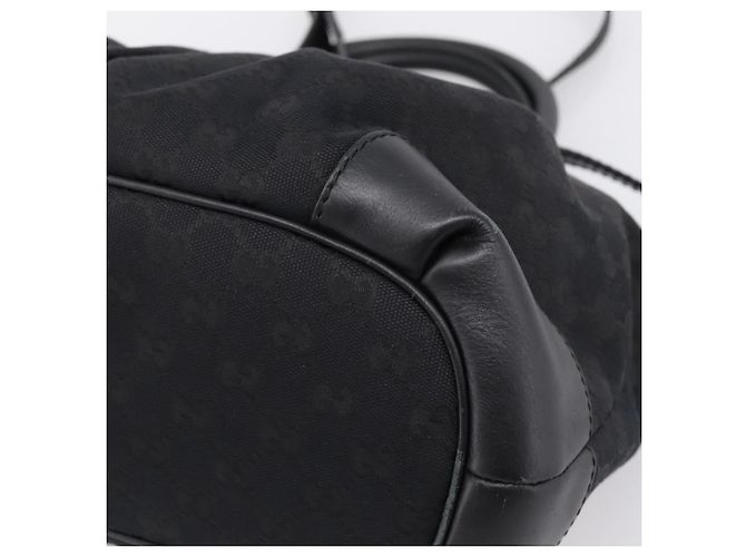 Borsa GUCCI GG Canvas Sukey 2way Nero Oro 247902 Auth 203601A D'oro - vista 18
