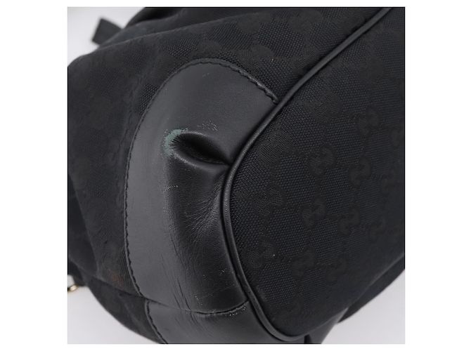 Borsa GUCCI GG Canvas Sukey 2way Nero Oro 247902 Auth 203601A D'oro - vista 19