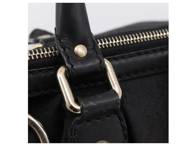 Borsa GUCCI GG Canvas Sukey 2way Nero Oro 247902 Auth 203601A D'oro - vista 21