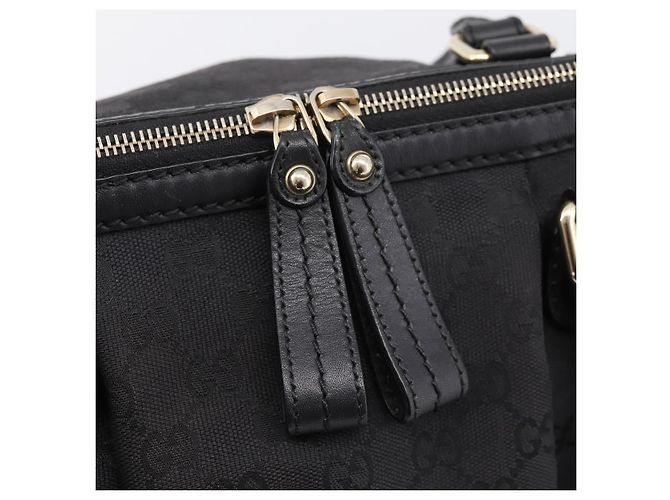 Borsa GUCCI GG Canvas Sukey 2way Nero Oro 247902 Auth 203601A D'oro - vista 22