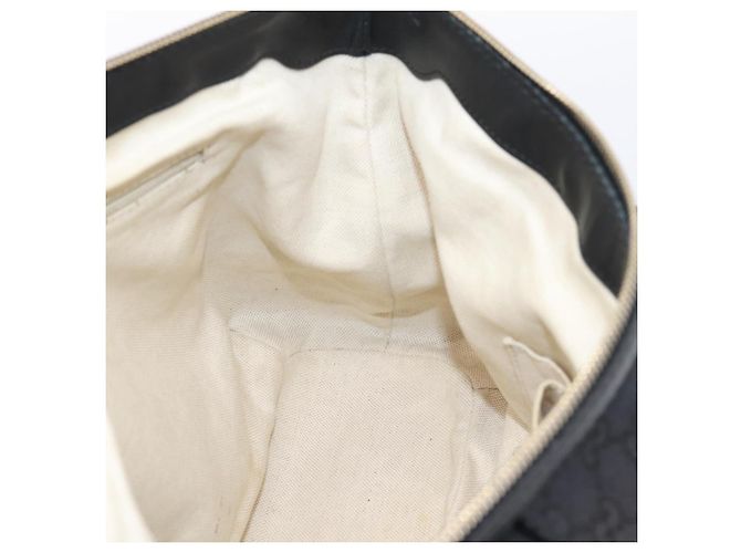 Borsa GUCCI GG Canvas Sukey 2way Nero Oro 247902 Auth 203601A D'oro - vista 23