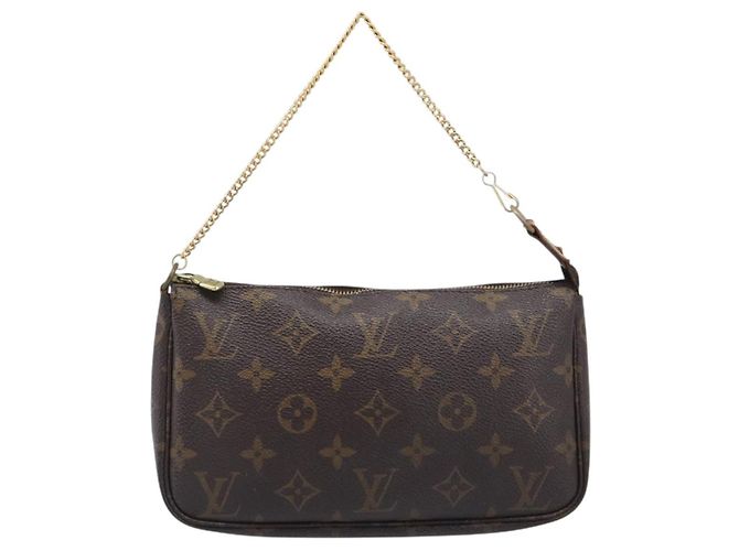 LOUIS VUITTON Monogram Pochette Accessoires Pouch M51980 LV Auth 203901 Monograma - vista 13