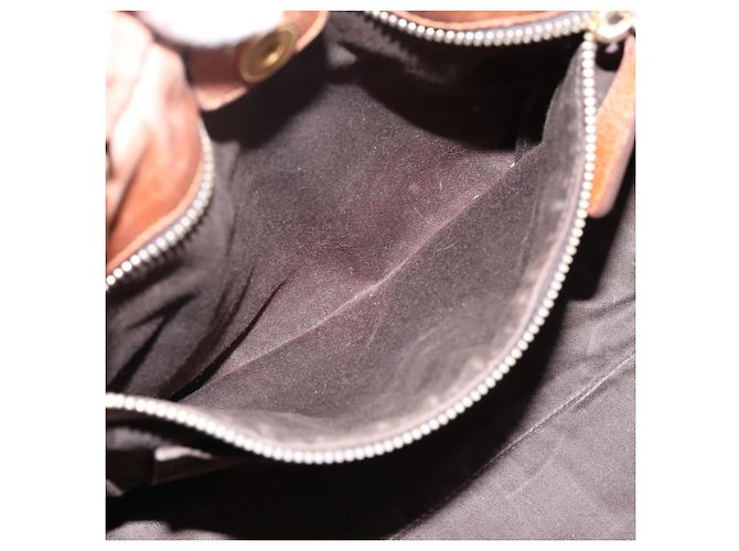 Borsa a mano Miu Miu in pelle 2way marrone tono oro Auth 167587V - vista 26