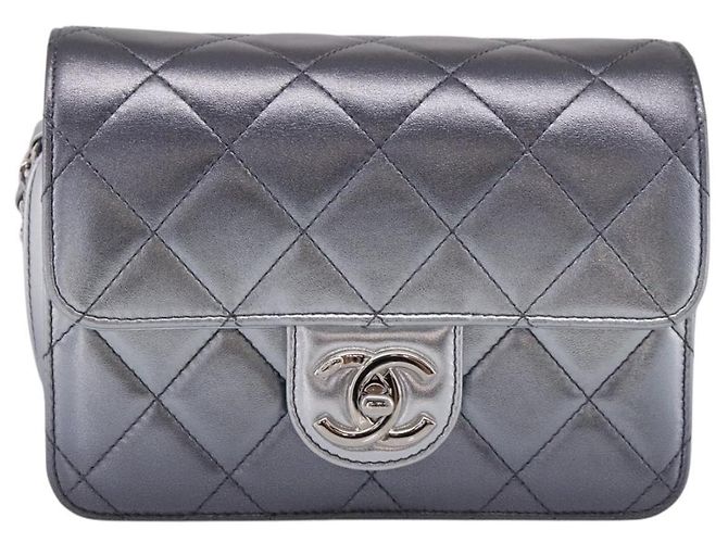 CHANEL Matelasse Like A Wallet Chain Bag Lamb Skin Green Gold CC Auth LN146SAM D'oro Verde - vista 13