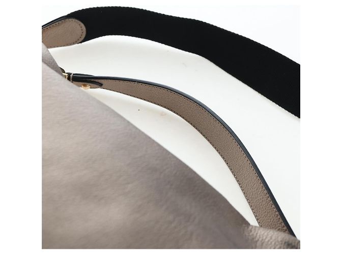 Borsa a mano LOEWE in pelle 2way Silver Gold Tone Auth 201259V Argento - vista 14