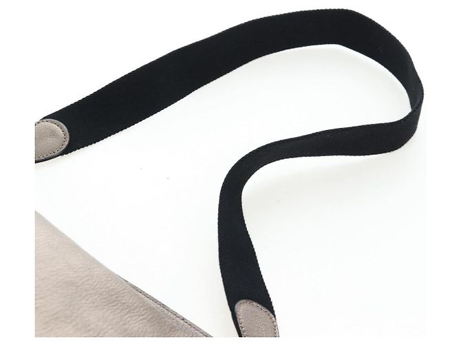 Borsa a mano LOEWE in pelle 2way Silver Gold Tone Auth 201259V Argento - vista 15