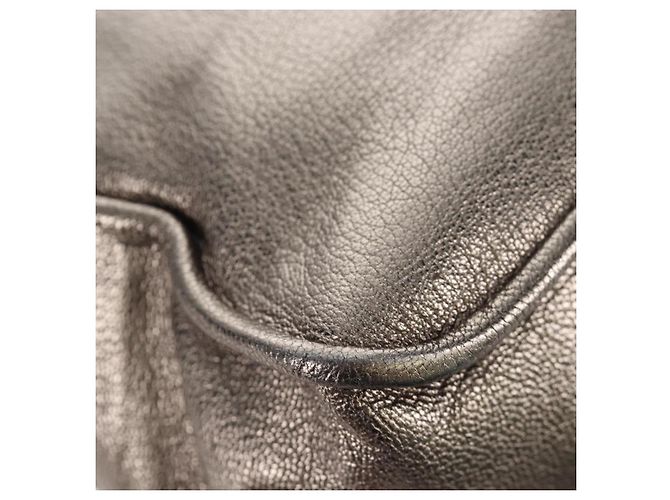Borsa a mano LOEWE in pelle 2way Silver Gold Tone Auth 201259V Argento - vista 19
