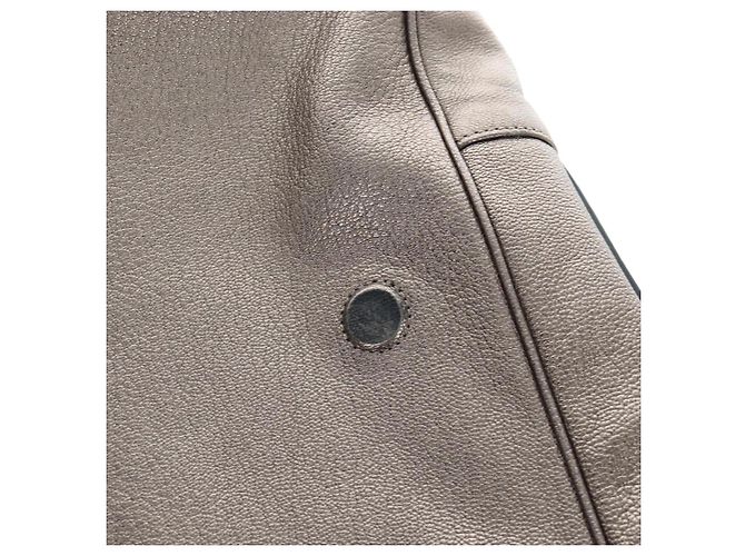 Borsa a mano LOEWE in pelle 2way Silver Gold Tone Auth 201259V Argento - vista 24