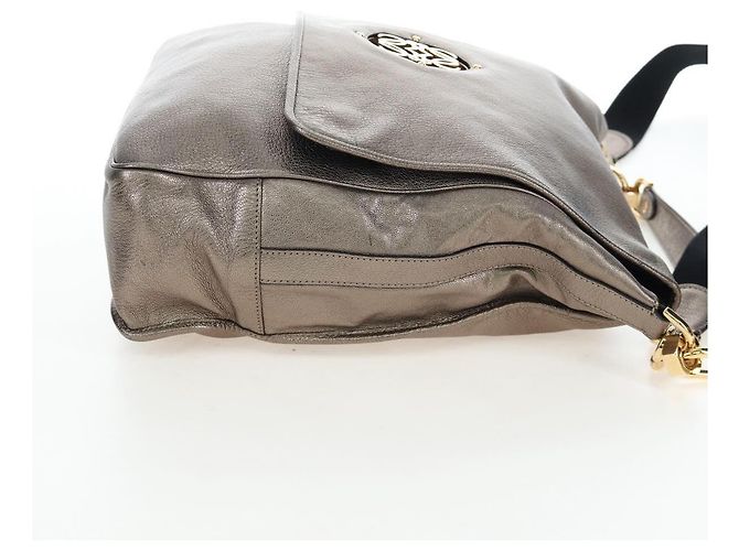 Borsa a mano LOEWE in pelle 2way Silver Gold Tone Auth 201259V Argento - vista 4
