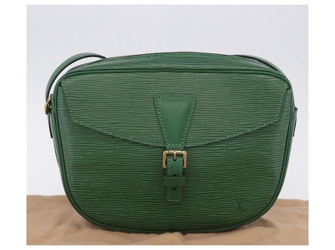 Borsa a tracolla LOUIS VUITTON Epi Jeune Fille MM Verde M52154 LV Auth 196197V - vista 12