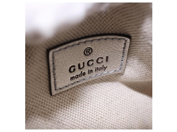 Borsa a tracolla GUCCI Blondy in pelle argento 760170 Auth 203732M - vista 11