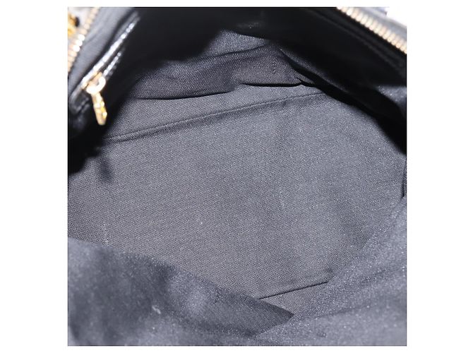Pequin Borsa a mano FENDI Pecan Canvas 2way Nero Oro Auth 205145 D'oro - vista 11