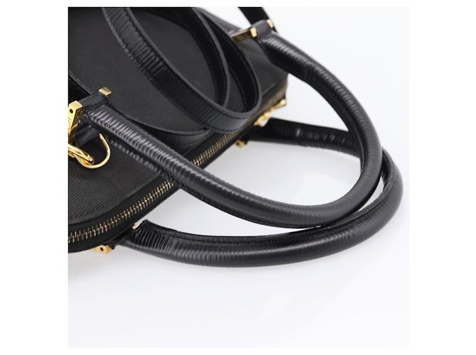 Pequin Borsa a mano FENDI Pecan Canvas 2way Nero Oro Auth 205145 D'oro - vista 9