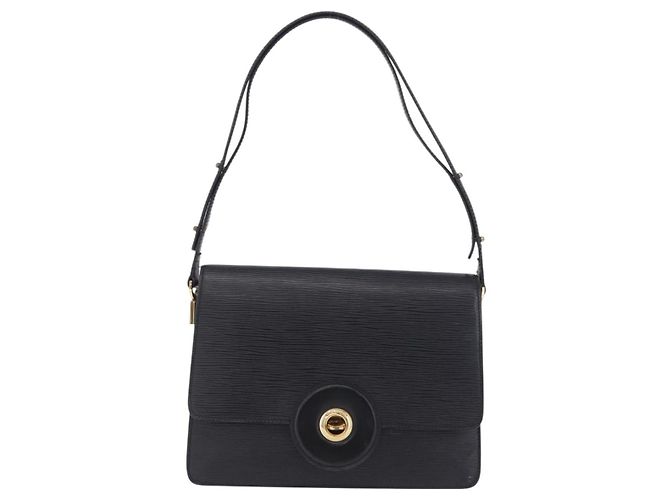 LOUIS VUITTON Epi Free Run Shoulder Bag Black M52402 LV Auth 204301 Preto - vista 15