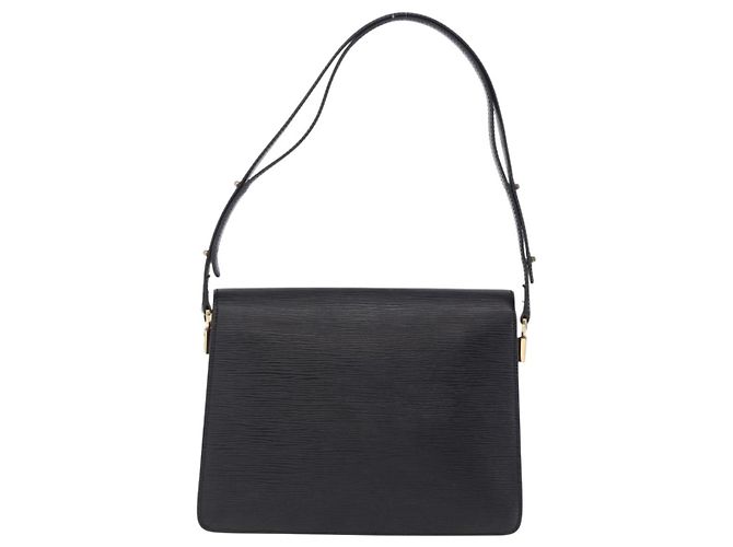 LOUIS VUITTON Epi Free Run Shoulder Bag Black M52402 LV Auth 204301 Preto - vista 2