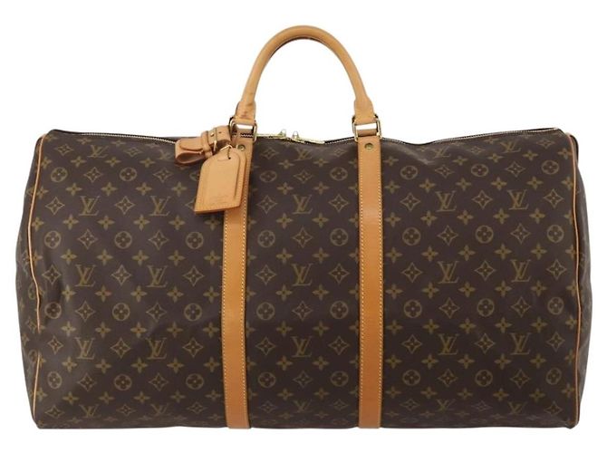LOUIS VUITTON Monogram Keepall 60 Boston Bag M41422 LV Auth 201934V Monograma - vista 13