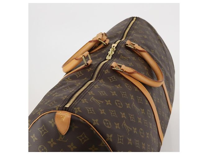 LOUIS VUITTON Monogram Keepall 60 Boston Bag M41422 LV Auth 201934V Monograma - vista 6