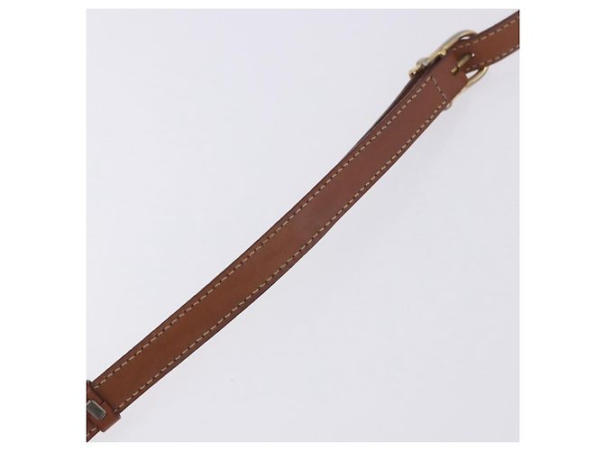 Céline CELINE Macadam Canvas Schultertasche PVC Leather Brown Gold Auth 204266 Braun Golden - vue 16