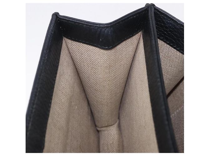 Borsa GUCCI Interlocking Chain Bag in pelle Outlet Nero Oro 510304 Auth 203114V D'oro - vista 28