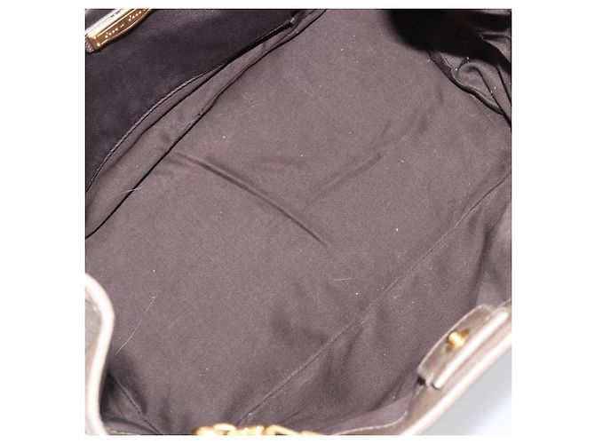 Borsa a mano Miu Miu Vitellolux 2way Brown Gold Auth LN167V Marrone D'oro - vista 11