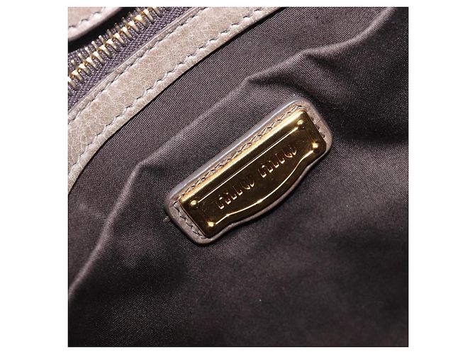 Borsa a mano Miu Miu Vitellolux 2way Brown Gold Auth LN167V Marrone D'oro - vista 21