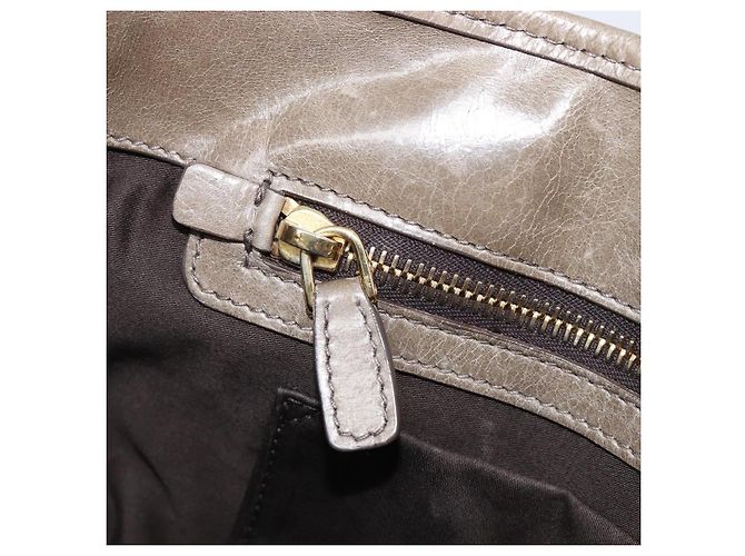 Borsa a mano Miu Miu Vitellolux 2way Brown Gold Auth LN167V Marrone D'oro - vista 24