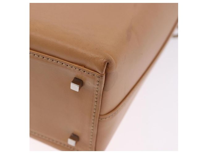 Borsa Salvatore Ferragamo Gancini in pelle 2way Marrone Argento Auth BA15725 - vista 20