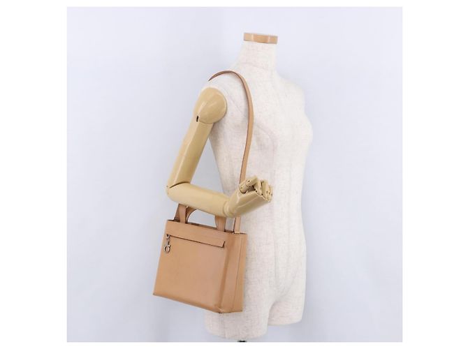 Borsa Salvatore Ferragamo Gancini in pelle 2way Marrone Argento Auth BA15725 - vista 26