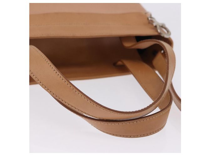 Borsa Salvatore Ferragamo Gancini in pelle 2way Marrone Argento Auth BA15725 - vista 9