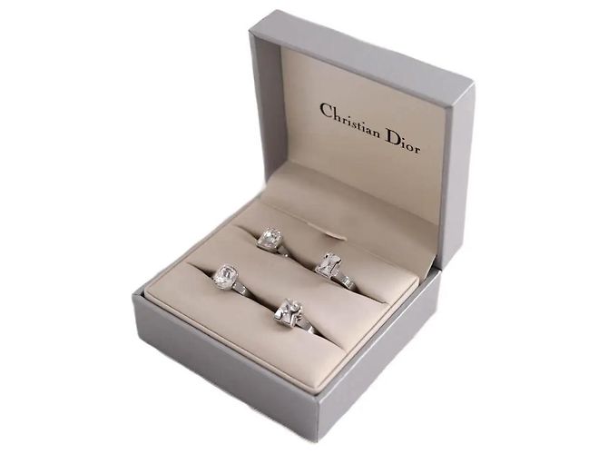 Autre Marque Dior Ring-Set Silber Metall - Ansicht 3