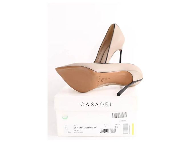 Casadei Absatzschuhe aus Leder Beige Größe 36 - Ansicht 6