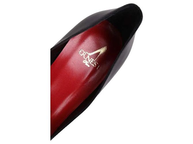 Autre Marque Maison Ernest Absatzschuhe aus Leder Schwarz Größe 38 - Ansicht 4