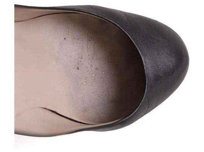 Décolleté Chanel in pelle nera Nero - vista 5