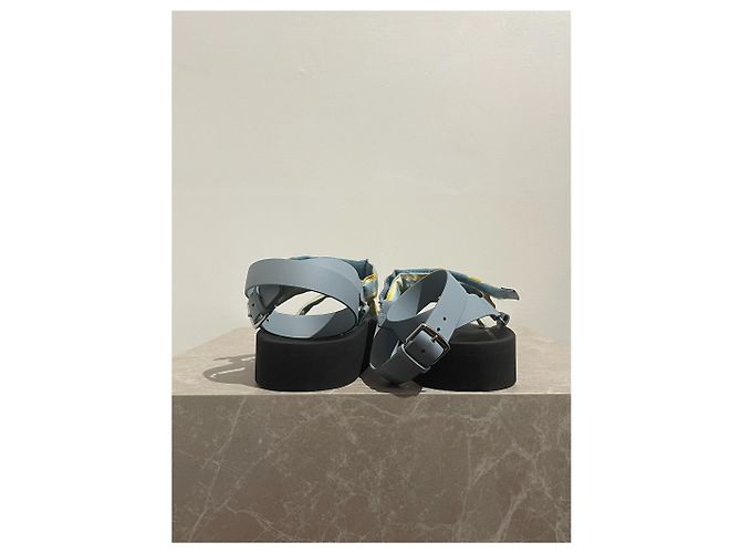 Sandali Hermès Galaxie T.39 Blu - vista 4