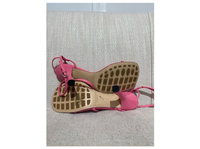 Sandali Bottega Veneta Strappy T.37 Rosa - vista 10