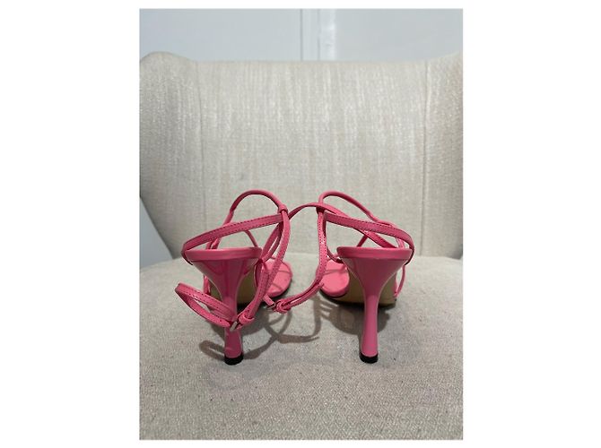 Sandali Bottega Veneta Strappy T.37 Rosa - vista 7