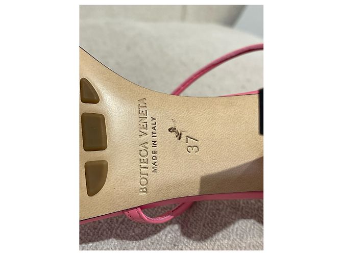 Sandali Bottega Veneta Strappy T.37 Rosa - vista 9