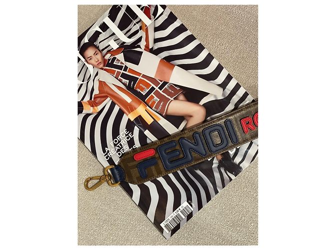 Fendi Taschenriemen NEU Braun - Ansicht 2
