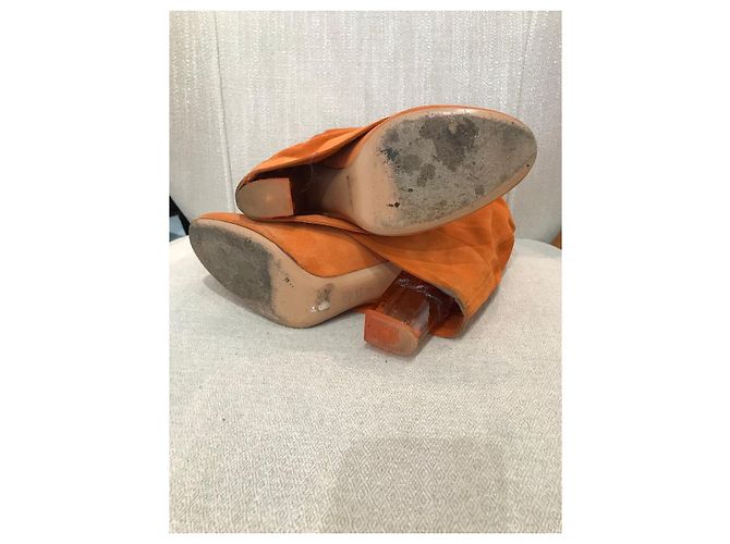 Botas Casadei naranjas T.39 - vista 6
