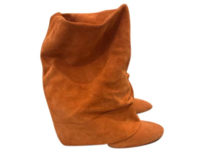 Botas Casadei naranjas T.39 - vista 7
