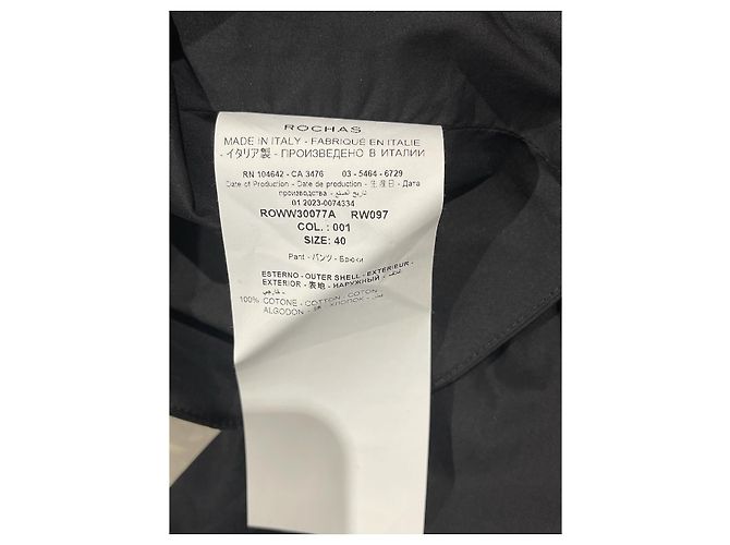 Pantalones Rochas negros T.36 - vista 6